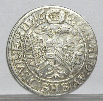 Oostenrijk. Leopold I. 3 Kreuzer 1666 SHS, Breslau (Zonder