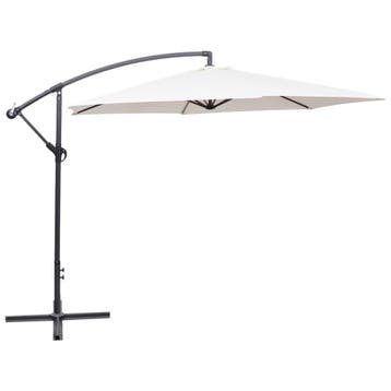 vidaXL Zweefparasol 3 m zandwit, Verzenden, Nieuw