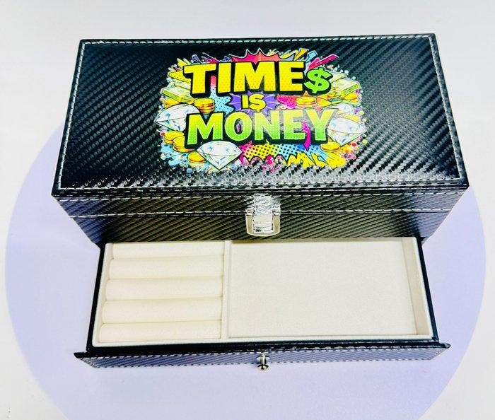 Vanessa Fodera (1981) - ROLEX BOX - TIME IS MONEY, Antiquités & Art, Art | Peinture | Moderne
