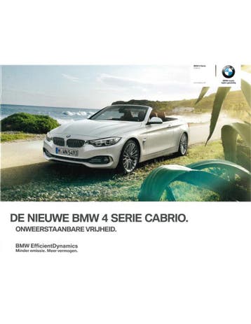 2013 BMW 4 SERIE CABRIOLET BROCHURE NEDERLANDS