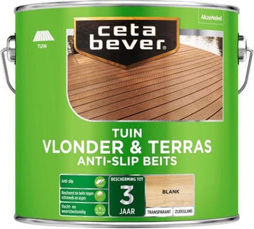 Cetabever Vlonder & Terras Anti-Slip Beits Transparant, Doe-het-zelf en Bouw, Verzenden, Nieuw