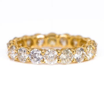 Zonder minimumprijs - Ring - 14 karaat Geel goud - 3.35ct., Nieuw