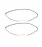 Haarband Sport 1cm - Elastiek - Anti-slip - Grijs - Set van