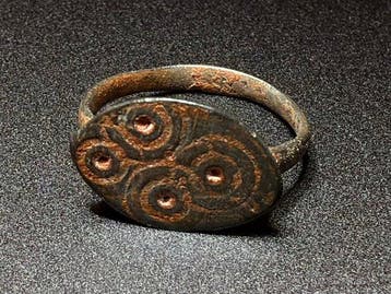 Oud-Romeins Brons Symbolische Ring, geïnspireerd op de