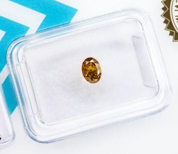 Zonder minimumprijs - 1 pcs Diamant (Natuurlijk gekleurd) -