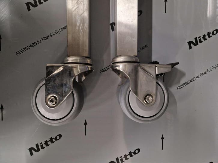 Set van 4 wielen voor werktafel | rem | RVS | extra zware, Articles professionnels, Horeca | Autre