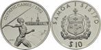 Samoa 10 $ Tala 1991 zilver Oz Olympia 1992 Speerwerferin..., Postzegels en Munten, Verzenden