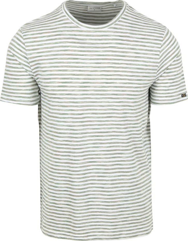 No Excess Stripes T-Shirt Green maat Maat 52/54 (L) Heren, Vêtements | Hommes, T-shirts, Envoi