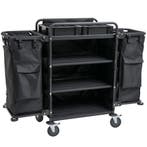 Huishoudwagen | Staal/Nylon | 3 Niveaus | Incl. Waszakken |, Verzenden, Nieuw in verpakking