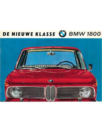 1965 BMW 1800 BROCHURE NEDERLANDS, Ophalen of Verzenden