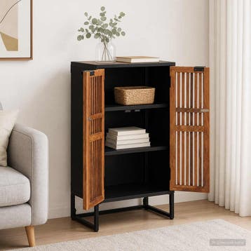 vidaXL Highboard 53 x 30 x 95 cm Massief Mangohout en, Verzenden