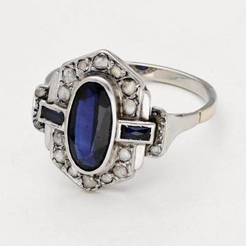 Ring - 18 karaat Witgoud - Diamant, Nieuw
