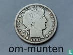 Verenigde Staten ½ dollar 1902 (S), Postzegels en Munten, Munten | Amerika, Verzenden, Losse munt, Goud