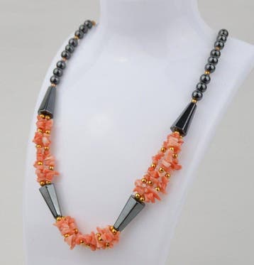 Corail - Angel Skin corail rose & hématite noire 56 g -, Verzamelen