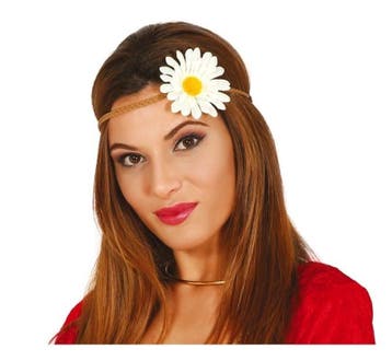 Gevlochten Haarband met Bloem, Verzenden, Nieuw