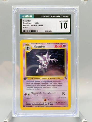 Pokémon Graded card - Haunter Holo, Première édition - CGC, Hobby & Loisirs créatifs, Jeux de cartes à collectionner | Pokémon