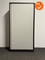 Roldeurkast - RB - 195x100x50 - Antraciet met beige deur - 1, Werkplek, Ophalen of Verzenden, Gebruikt, Kast