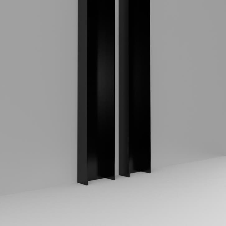 Sluitstijlset veranda schuifwand - 3 spoor 6 elementen-Zwart, Jardin & Terrasse, Verrières, Envoi