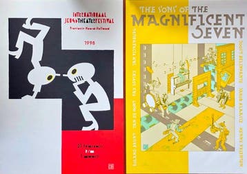 Joost Swarte – Rare XL Combination Lot of Two (2) Original