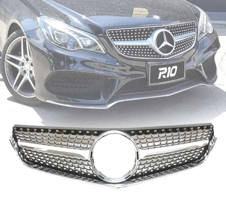 CALANDRE MERCEDES CLASSE E W207 14-16 LOOK DIAMOND CHROMÉ, Auto-onderdelen, Carrosserie, Verzenden