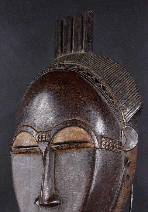 Masker van vreugde Kpan - Baule - Ivoorkust, Antiquités & Art, Art | Art non-occidental