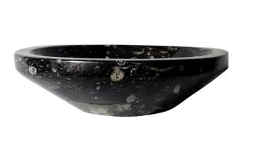 Sanifun Waskom Paloma orthoceras marmer zwart, Nieuw, Overige typen