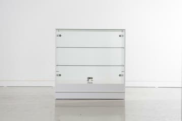 *TIP*  glossy toonbank met vitrineglas 100 cm breed en afsl, Ophalen of Verzenden