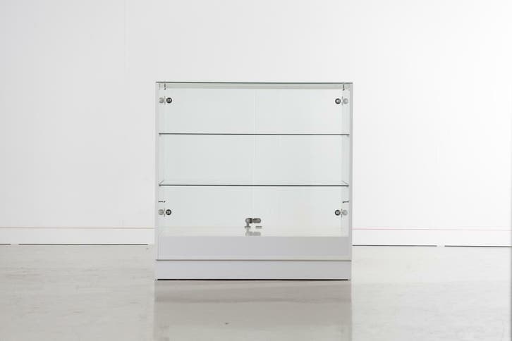 *TIP*  glossy toonbank met vitrineglas 100 cm breed en afsl, Zakelijke goederen, Kantoor en Winkelinrichting | Winkel en Inventaris