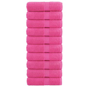 vidaXL Gastendoekjes SOLUND 10 st 600 g/m² 30x50 cm roze, Verzenden, Nieuw