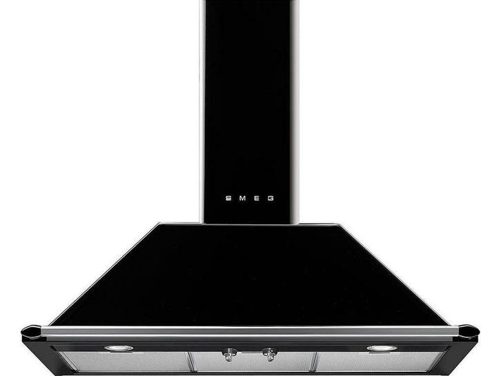 SMEG KT90BLE - Afzuigkap - Wandschouw - 90 cm - Zwart, Electroménager, Hottes, Envoi