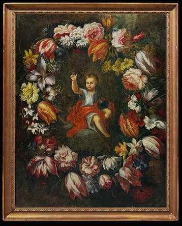 École Européene (XVIII) - Gloire du Enfant Jesus dans une