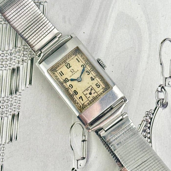 Omega - Tank Art-Deco - Original Dial - Sans prix de réserve, Bijoux, Sacs & Beauté, Montres | Hommes