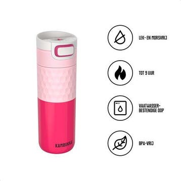 Kambukka Etna Grip Thermosbeker 500 ml Roze — Zeer goed, Verzenden, Nieuw