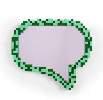 Seletti - Roberto Bruno - Pixel mirror - Message - Miroir -, Antiquités & Art