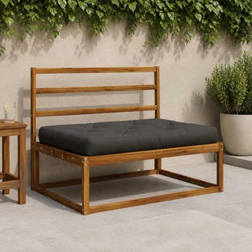 vidaXL Pallet Zitkussen VIANEN 100% Polyester Antraciet, Verzenden, Nieuw