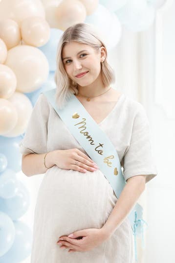 Blauwe Sjerp Mom To Be 75cm, Verzenden, Nieuw