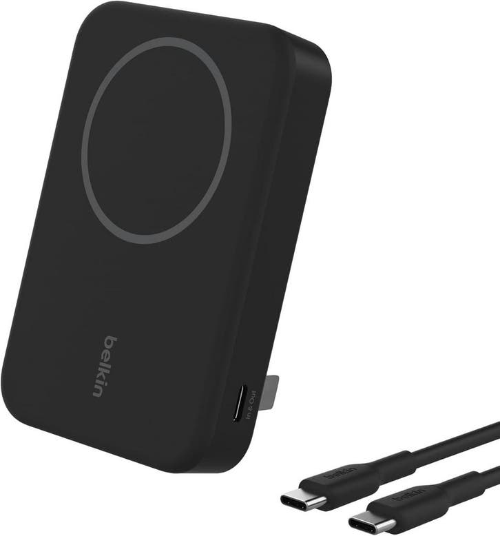 Belkin 10000mAh MagSafe + Standaard | Retour deal | Sla j..., Telecommunicatie, Powerbanks, Niet werkend, Verzenden