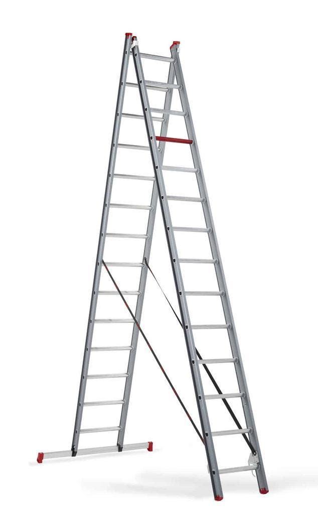 Altrex 2-delige reformladder Atlantis 2×14 sporten, Doe-het-zelf en Bouw, Ladders en Trappen, Ladder, Nieuw, 4 meter of meer, Ophalen of Verzenden