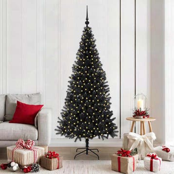 vidaXL Kerstboom Zwart 180 cm PVC, Verzenden