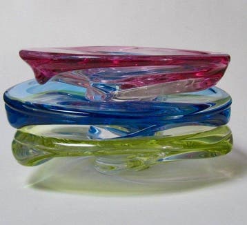 Val Saint Lambert - René Delvenne - Bol (3) - Cristal -