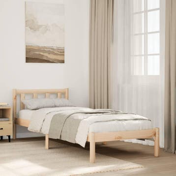 vidaXL Bedframe extra lang zonder matras massief grenenhout, Verzenden