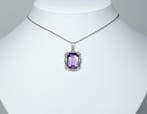 - Jugendstil - 900 argent - 8,50 ct améthyste naturelle -