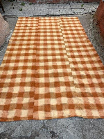 Textiel - 175 cm - 265 cm - Grote handgeweven Savan, Antiek en Kunst