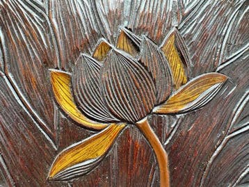 Antiek houten dienblad - Dienblad - Hout - dienblad met
