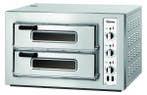 Pizzaoven | Elektrisch | RVS | 4+4 Ø25cm | 2 Kamers | Boden, Verzenden, Nieuw in verpakking
