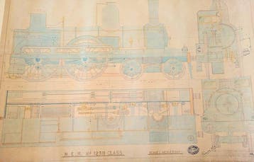 Vincent Raven - A rare Locomotive plan hand drawings and, Hobby & Loisirs créatifs, Trains miniatures | Échelles Autre