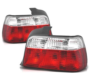 FEUX ARRIÈRE BMW E36 90-97 ROUGE CHROME, Verzenden