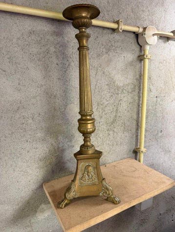 Chandelier - Bronze - Candélabre dautel - pique-cierge - 60