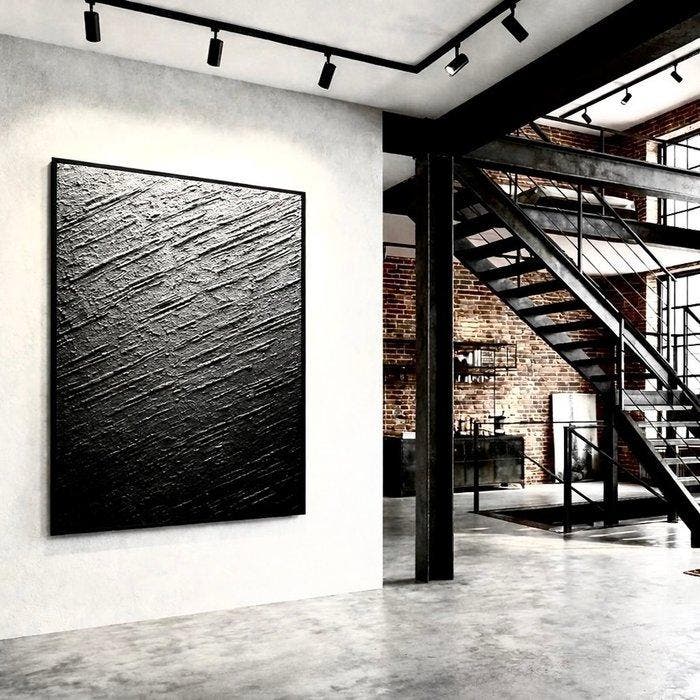 Jacopo Mattia Alegiani - - LIght on black - work already, Antiquités & Art, Art | Peinture | Moderne