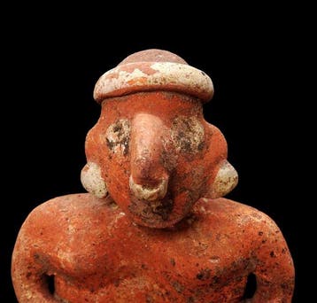 Precolumbiaans Terracotta - Vrouwelijk beeldje -